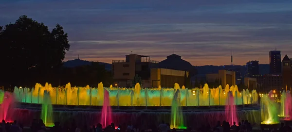 Fontana Magica Montjuic Barcellona — Foto Stock