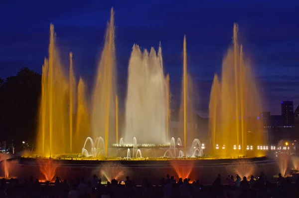 Fontana Magica Montjuic Barcellona — Foto Stock