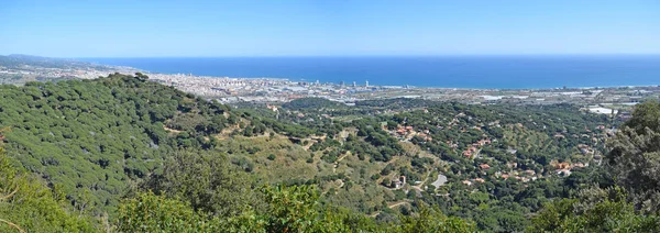 Vista Panorámica Las Montañas Playas Del Maresme Barcelona — Foto de Stock