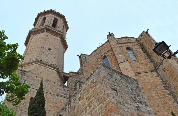 Церковь Святой Эулалии Эспаррагере Барселона — стоковое фото