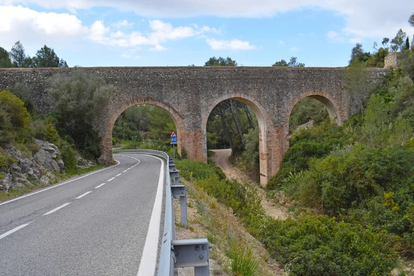 Acueducto Castellet Gornal Provincia Barcelona — Foto de Stock