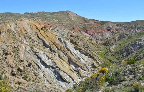 Landskap Färgglada Landar Provinsen Teruel Spanien — Stockfoto