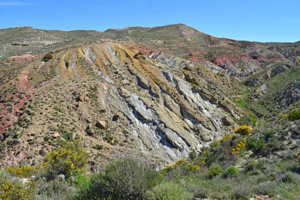 Landskap Färgglada Landar Provinsen Teruel Spanien — Stockfoto