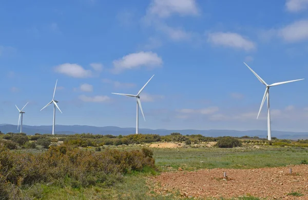 Wind Energy Fans Province Teruel Spain — Stock Photo, Image