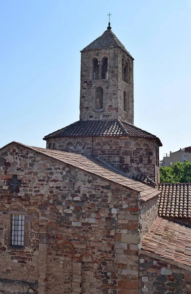 Egara Anıtsal Kompleksi Tarrasa Barselona Santa Maria Kilisesi — Stok fotoğraf