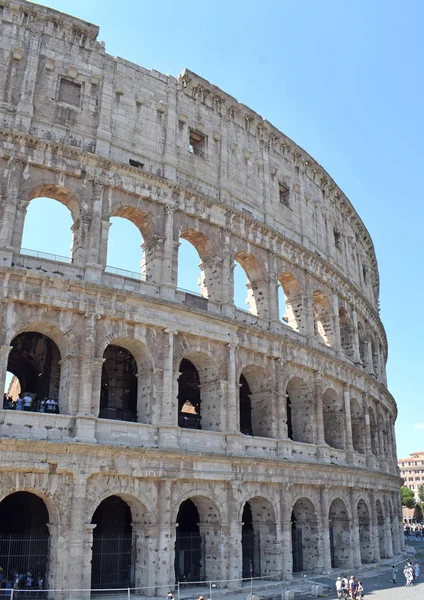 Roma Coliseu Flavio Amfitiyatrosu Roma Talya — Stok fotoğraf