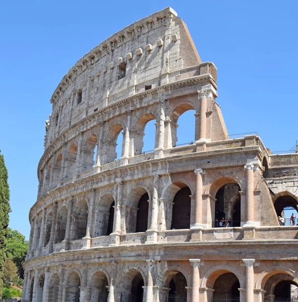 Coliseu Říma Flavio Amfiteátr Římě Itálie — Stock fotografie
