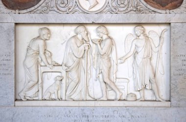 İtalya 'daki Pisa Anıtı Mezarlığı' nda Mezar