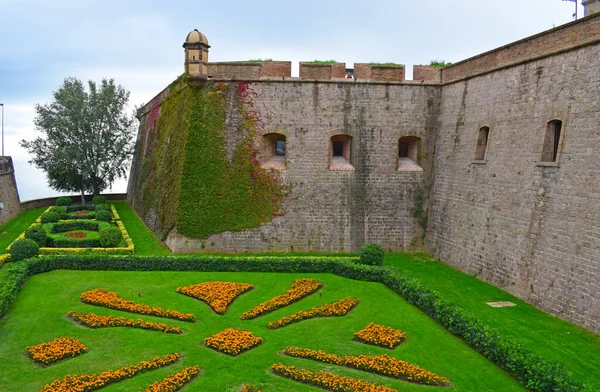 Castello Montjuic Barcellona Spai — Foto Stock