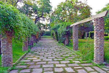 Montjuic Halk Parkındaki Bahçeler, Barselona Spai