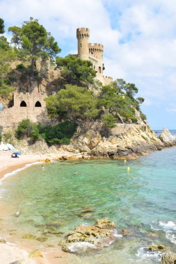 Plaj kalesi, Lloret de Mar Girona Spai
