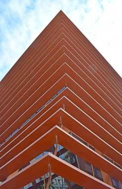 Barcelona Katalonya 'daki modern binalar Spai