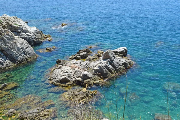 Lloret Mar Coastline Gerona Catalonia Spai — 스톡 사진