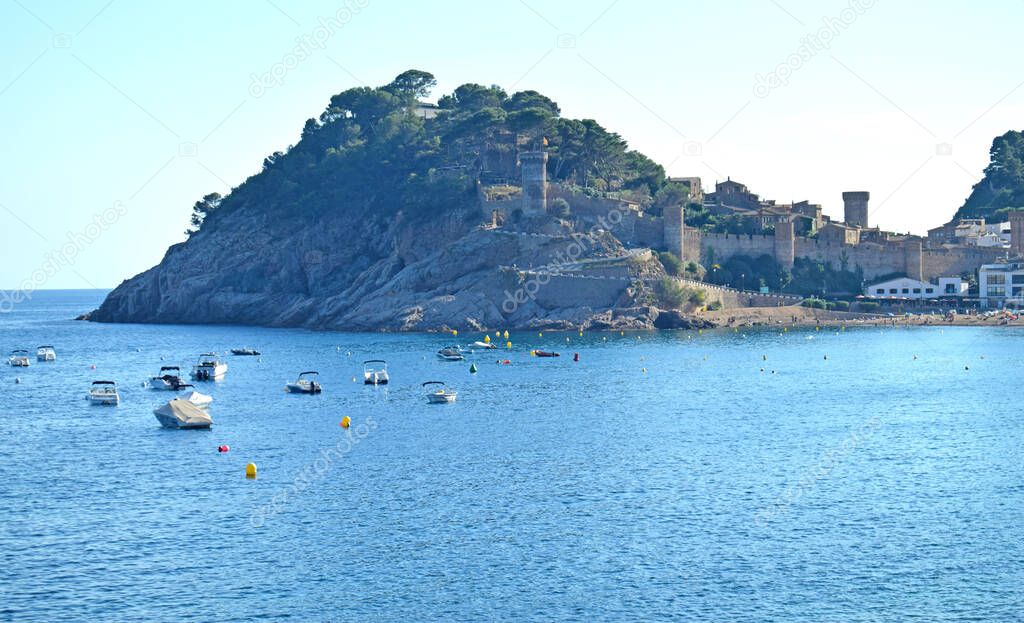 Landscapes in Tossa de Mar, Costa Brava Catalonia Spai