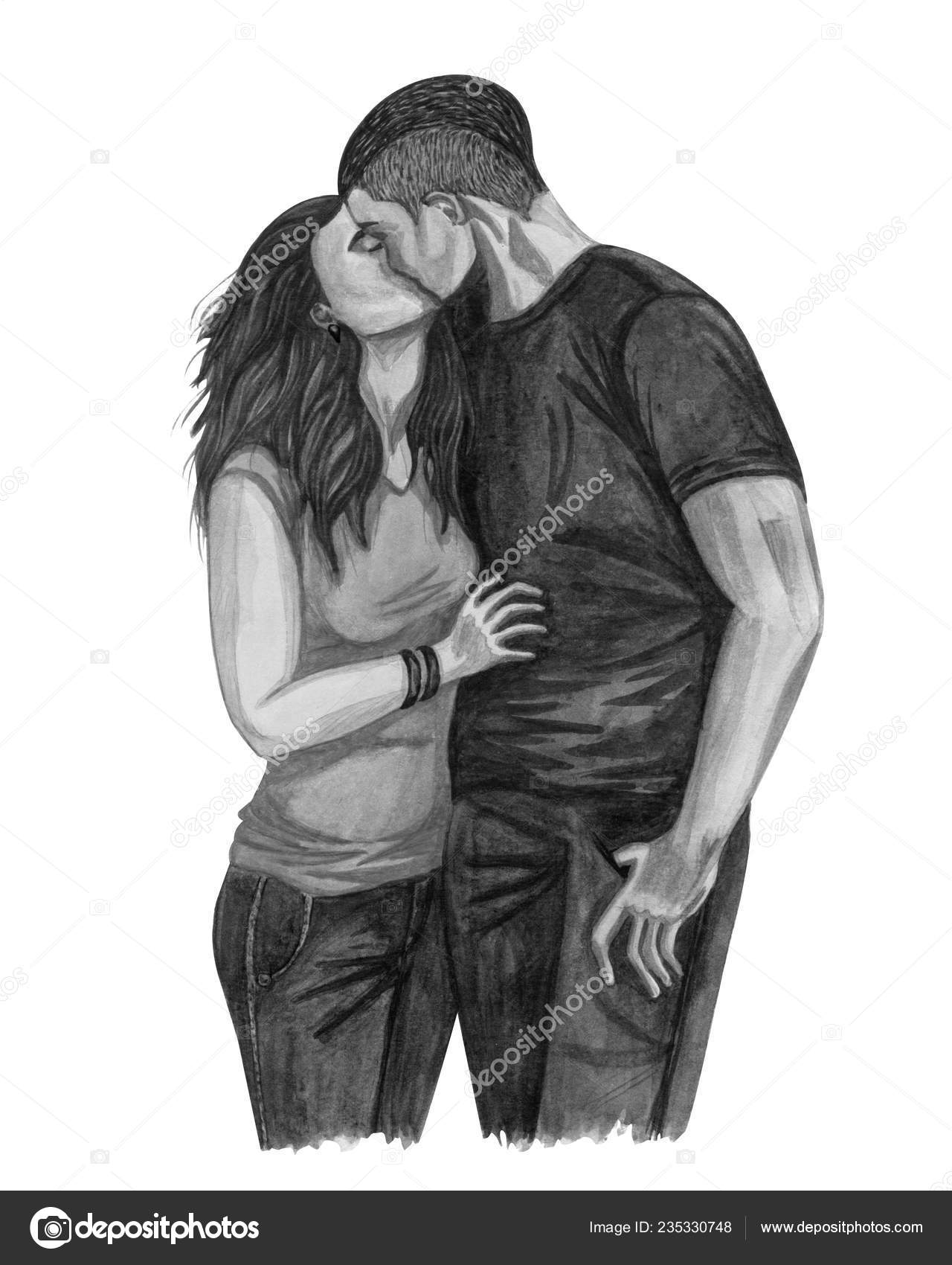 男の子と女の子のカップルの愛をキスで若いカップルの水彩イラスト 愛とロマンチックな概念 愛するカップルのキス ストック写真 C Barvart 男の子と女の子のカップルの愛をキスで若いカップルの水彩イラスト 愛とロマンチックな概念 愛するカップルのキス ストック写真 C Barvart