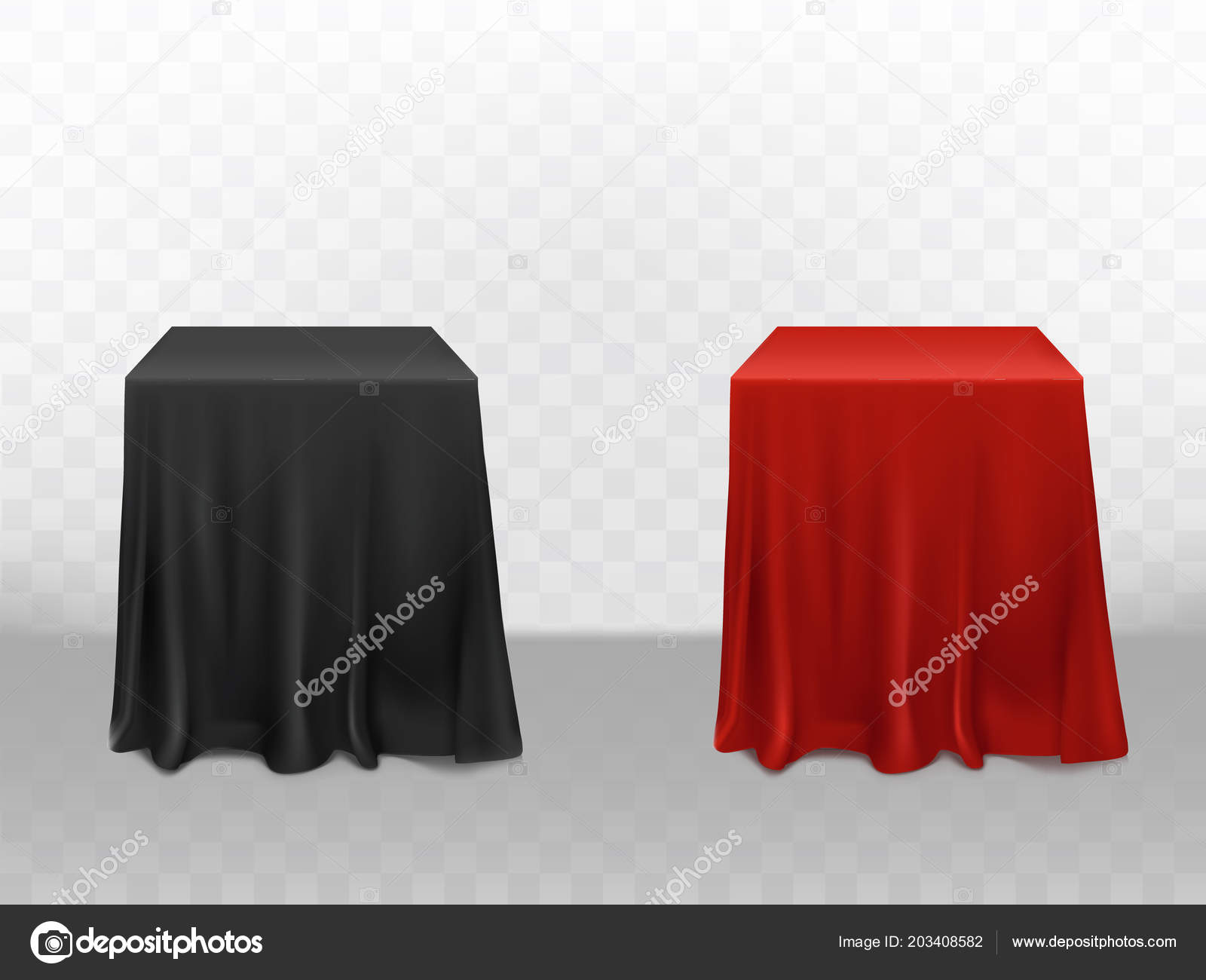Red cloth isolated on transparent background Vector Image
