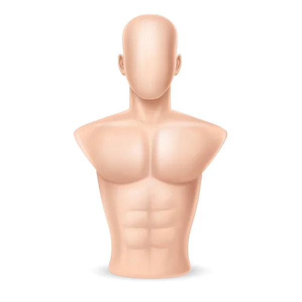 Vektor 3D realistischer Boxsack - menschlicher Körper — Stockvektor