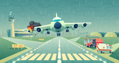 Vektör mayday iniş uçak Las Vegas, kaza