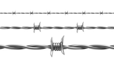 Dikenli tel Dikişsiz desen vektör çizim