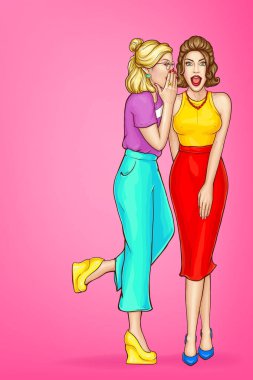 Vektör Dedikoducu Kız, heyecanlı seksi kadın