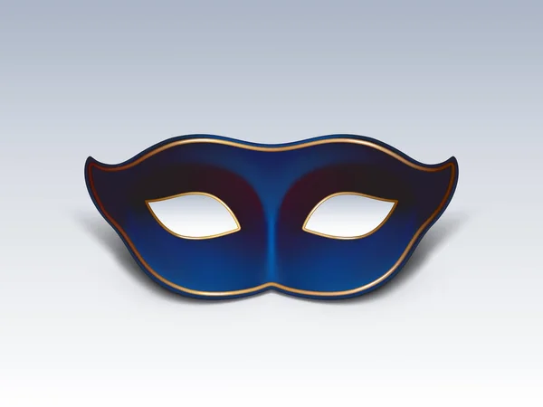 Máscara facial azul ilustración vectorial realista — Vector de stock