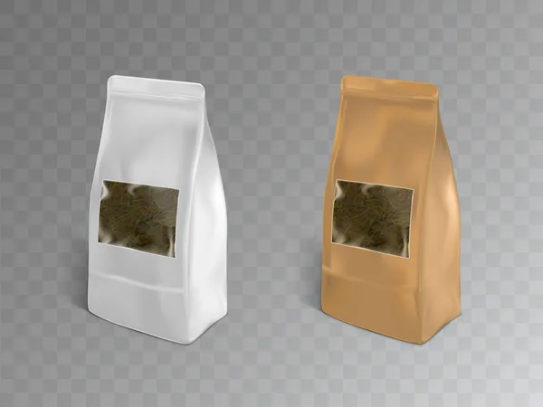 Упаковка чая контейнеры реалистичный векторный макет — стоковый вектор