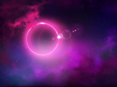 Dış uzay anomalisi soyut vektör arka planı