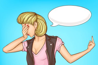 Kadın, birini karikatür vektör konseptine oturtuyor.