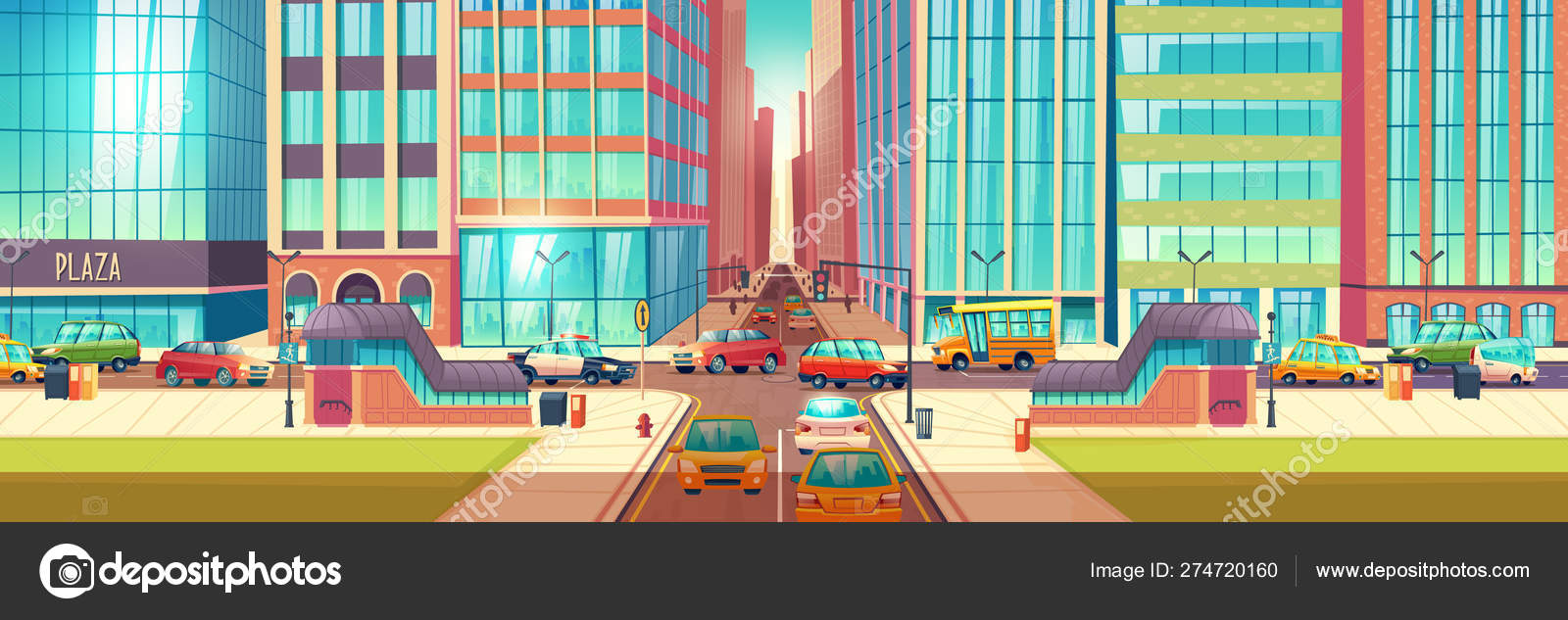 City roads intersection cartoon vector background Stock Vector Image by ©vectorpocket #274720160 City roads intersection cartoon vector background Stock Vector Image by ©vectorpocket #274720160