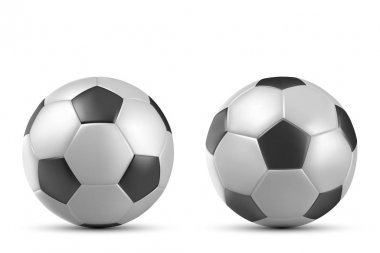Futbol, futbol topu beyaz arka plan üzerinde izole