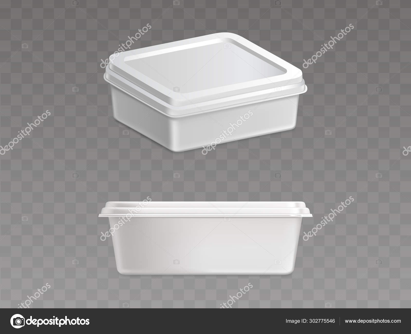 Download Sealed Plastic Container For Food Products Vector Vector Image By C Vectorpocket Vector Stock 302775546