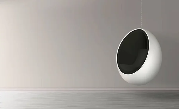 Zincir yumurta sandalye gerçekçi vektör asılı — Stok Vektör