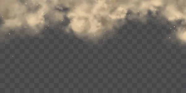 Nube de polvo pesado fondo vector realista — Archivo Imágenes Vectoriales