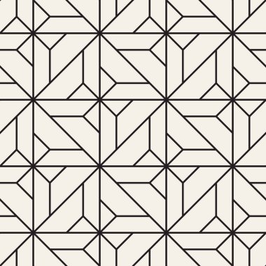 Vektörsüz geometrik desen. Basit soyut çizgiler kafes. Tekrarlanan ögeler stil arkaplan kaplaması