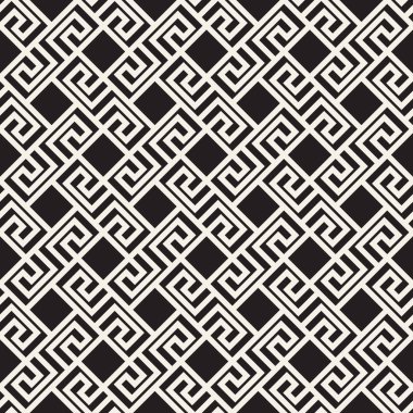 Vektörsüz geometrik desen. Basit soyut çizgiler kafes. Tekrarlanan ögeler stil arkaplan kaplaması 