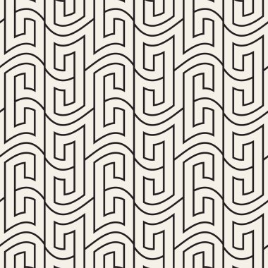 Vektörsüz geometrik desen. Basit soyut çizgiler kafes. Tekrarlanan ögeler stil arkaplan kaplaması 