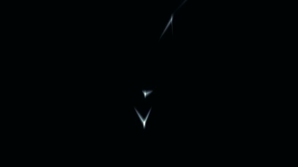 Des pointes génératives clignotantes abstraites 