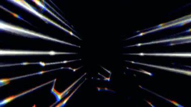 Soyut generatif hat kafes Rgb Shift ile