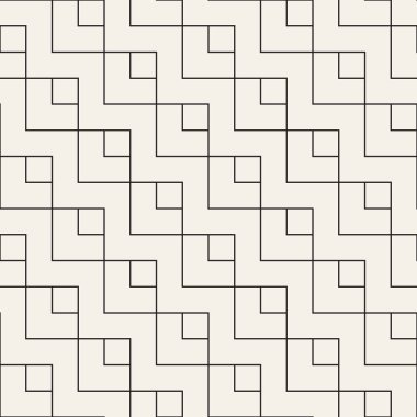 Vektörsüz geometrik desen. Basit soyut çizgiler kafes. Tekrarlanan ögeler stil arkaplan kaplaması 