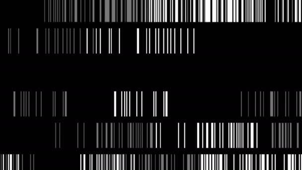 Bewegte Sequenzen zufälliger monochromer Linien — Stockvideo