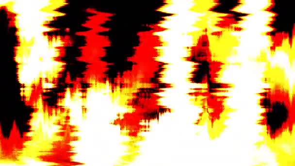 Abstract Moving Glitchy Flame Texture — Stock Video