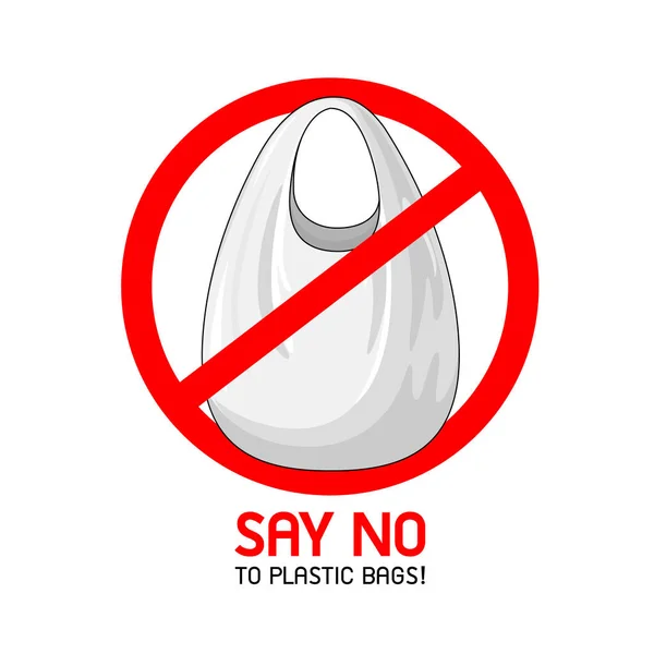 Sinal Proibido Com Saco Plástico Conceito Aquecimento Global Icon Design —  Vetores de Stock
