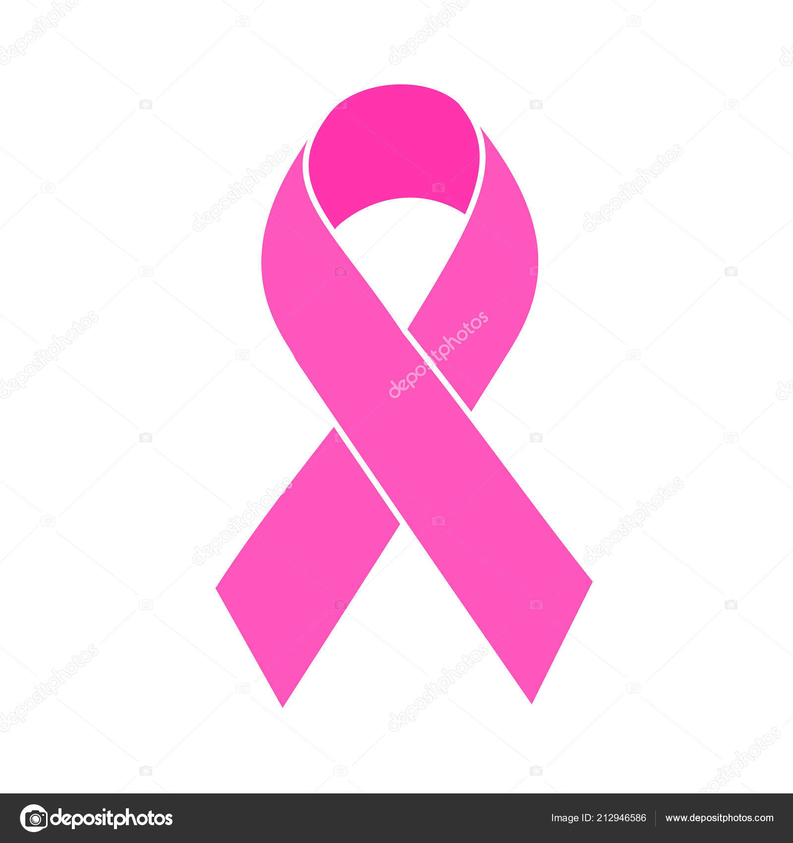 Pink Ribbon Symbol Breast Cancer Awareness Month Campaign Icon Design Stock  Vector by ©wowow 212946678