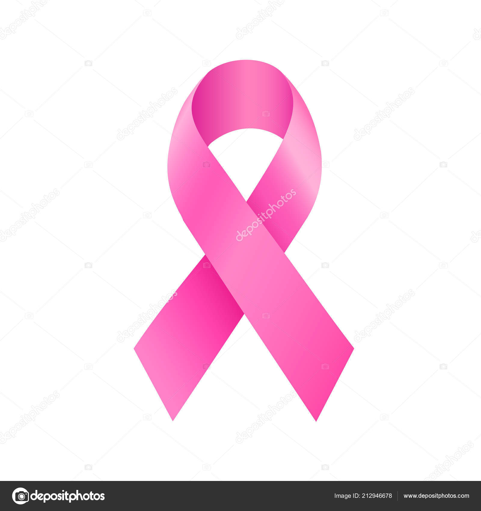 Pink Ribbon Symbol Breast Cancer Awareness Month Campaign Icon Design Stock  Vector by ©wowow 212946678