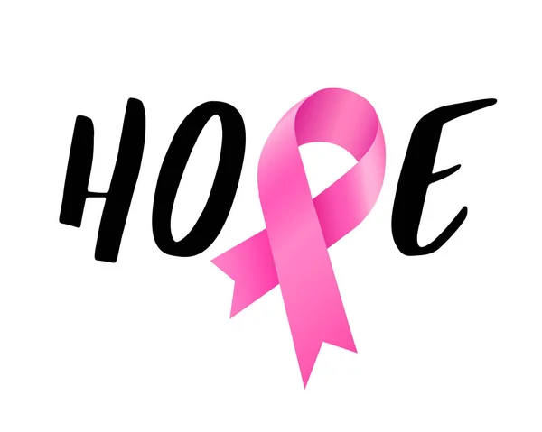 ピンクのリボンと胸癌希望デザイン ストックベクター C Cienpies