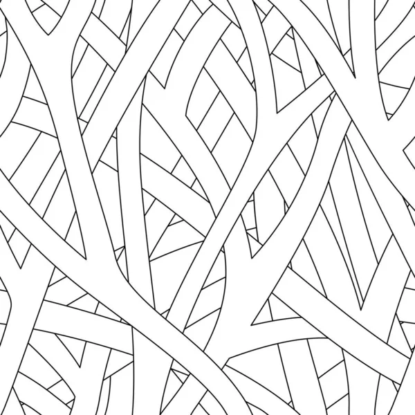 Abstraktní Bezešvý Vzor Kufru Černobílá Ilustrace Černobílý Opakující Vzor — Stockový vektor