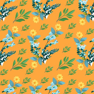 Çiçeklerle kusursuz bir arka plan. vektör