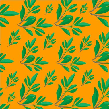 Yapraklı kusursuz desen