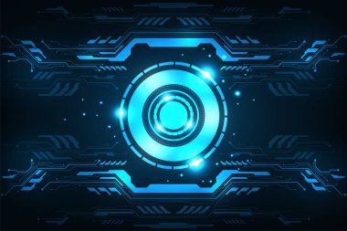 Teknoloji kavramında vektör arkaplan.