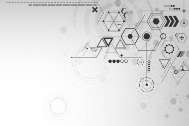 Geometri teknoloji kavramı.